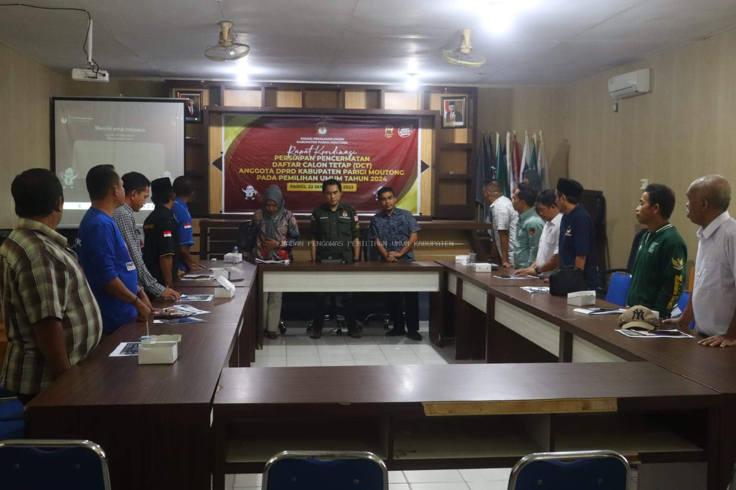 Hadiri Rakor Persiapan Pencermatan DCT, Bawaslu Parigi Moutong Ingatkan Partai Politik