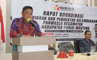 Bawaslu Kabupaten Parigi Moutong gelar Rakor Pembinaan dan Penguatan Kelembagaan
