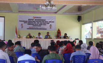 Gelar Rakoor Ketua Bawaslu Parigi Moutong  Perintahkan Panwaslu Kecamatan Lakukan Pencermatan 